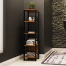 ESTANTE DALLA COSTA F28 TORRE INDUSTRIAL 0,33X1,35 CM COR: JPF FREIJO PRETO FOSCO