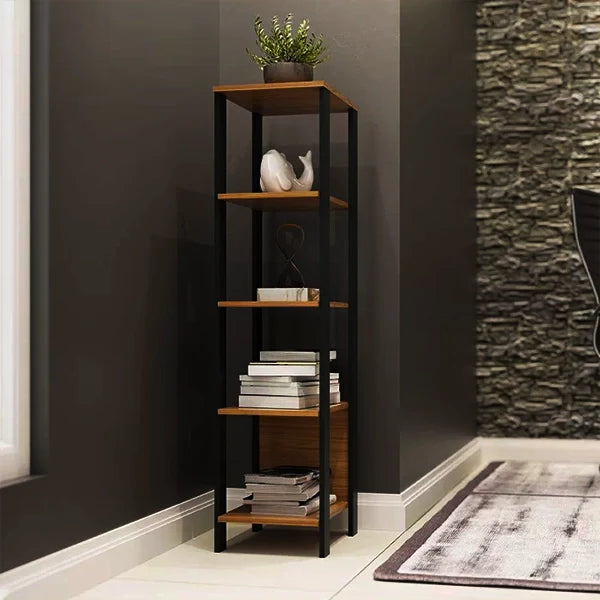 ESTANTE DALLA COSTA F28 TORRE INDUSTRIAL 0,33X1,35 CM COR: JPF FREIJO PRETO FOSCO