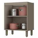 BALCÃO HENN CONNECT 600 MM 2 PORTAS DUNA/CRISTAL REF.:C78-35