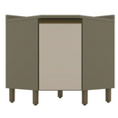 BALCÃO HENN CONNECT CANTO OBLIQUO 1 PORTA DUNA/CRISTAL REF.: C67-35