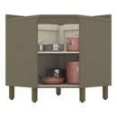 BALCÃO HENN CONNECT CANTO OBLIQUO 1 PORTA DUNA/CRISTAL REF.: C67-35