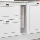 BALCÃO HENN PORTA TOALHA 200 MM AMERICANA BRANCO HP (SEM TAMPO) REF.: C362-05