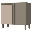 BALCÃO HENN CONNECT CANTO RETO 1 PORTA DUNA/CRISTAL REF.: C68-35