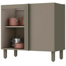 BALCÃO HENN CONNECT CANTO RETO 1 PORTA DUNA/CRISTAL REF.: C68-35