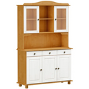 CRISTALEIRA FINESTRA RUBI 3 + 2 PORTAS CARVALHO BRANCO REF.: 8925VB