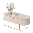 MESA DE CENTRO DJ CELENA COR OFF WHITE/OFF WHITE