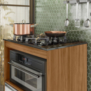 BALCÃO COOKTOP NOTAVEL NT 3110 REF.: 271 COR: FREIJO/BRANCO TAMPO GRANITO RECORTADO PARA 4 BOCAS