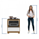 BALCÃO COOKTOP NOTAVEL NT 3110 REF.: 271 COR: FREIJO/BRANCO TAMPO GRANITO RECORTADO PARA 4 BOCAS