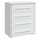 COMODA RIMO ANGRA 4 GAVETAS COR BRANCO / BRANCO REF.: 47706