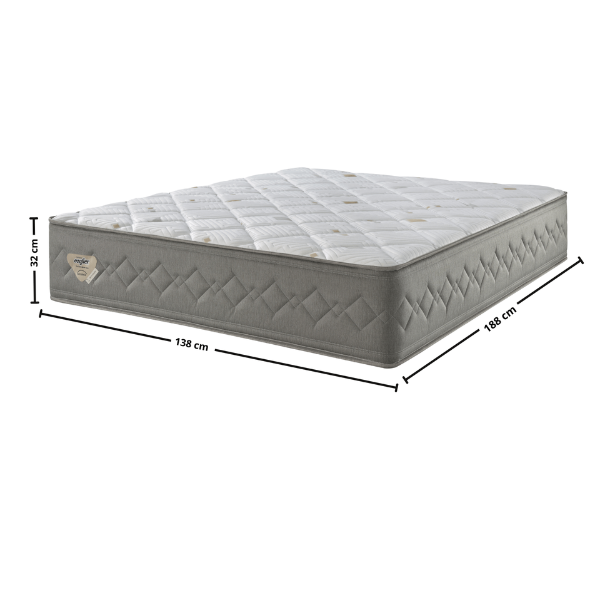COLCHAO ECOFLEX NEW 4 ESTAÇÕES 1,38X1,88X0,32 CASAL
