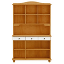 CRISTALEIRA FINESTRA RUBI 3 + 2 PORTAS CARVALHO BRANCO REF.: 8925VB