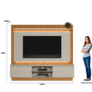 HOME LINEA BRASIL GUARARAPES + KIT LED COR NATURE / OFF WHITE 2,15 MTS