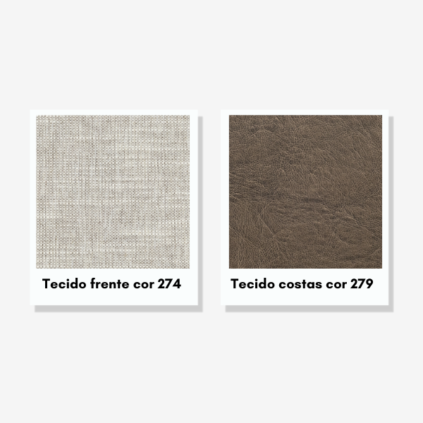 POLTRONA FIORI PAQUETA ESTOFADA COR: PINHÃO TEC: 274/279 COSTAS