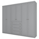 ROUPEIRO HENN AMERICANO 6 PORTAS COR: CINZA REF.: D205-131 2,305 ALTX2,620LARGX0,54