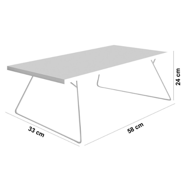 MESA SUPORTE NOTBOOK PEQUIM ROMAR MOVEIS COR : BRANCA