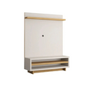 MODULO PROVINCIA RACK COM PAINEL IVAR COM 2 MOCULOS LATERAIS CINAMOMO/OFF WHITE FOSCO REF.: PA28751