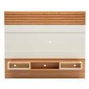 PAINEL DALLA COSTA SUSPENSO PA21 1,80 MTS COM NICHOS COR: OFF WHITE / FREIJO