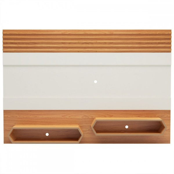 PAINEL DALLA COSTA SUSPENSO PA22 WJ 2,20 MTS COM 2 NICHOS COR: OFF WHITE/FREIJO