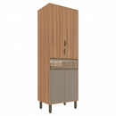 PANELEIRO DUPLO MOVEIS SUL LOUISE 0,70 NOGAL MANCHESTER/DAMASCO REF.: 5152 NDA