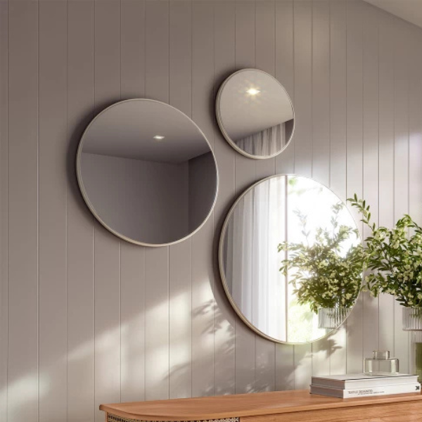 KIT PAINEL DECORATIVO DALLA COSTA ES15 WW (ES9 -ES10 E ES11) OFF WHITE ESPELHO