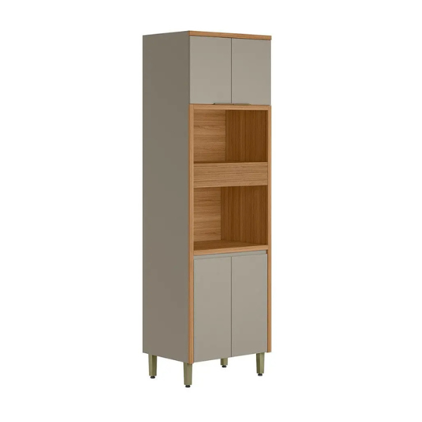 TORRE QUENTE LINEA BRASIL 0,70 MTS ALLURE COR: JEQUITIBA/GRIS FOSCO