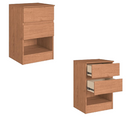 MESA DE CABECEIRA CASTRO AURORA REF.: 5080A 2 GAVETAS COR: CEDRO