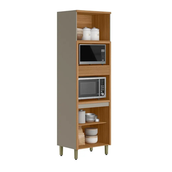 TORRE QUENTE LINEA BRASIL 0,70 MTS ALLURE COR: JEQUITIBA/GRIS FOSCO
