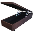 BOX BAU DF BOX CORINO MARROM 0,88X1,88X0,27(ABERTURA FRONTAL) REF.: 131 - SOLTEIRO