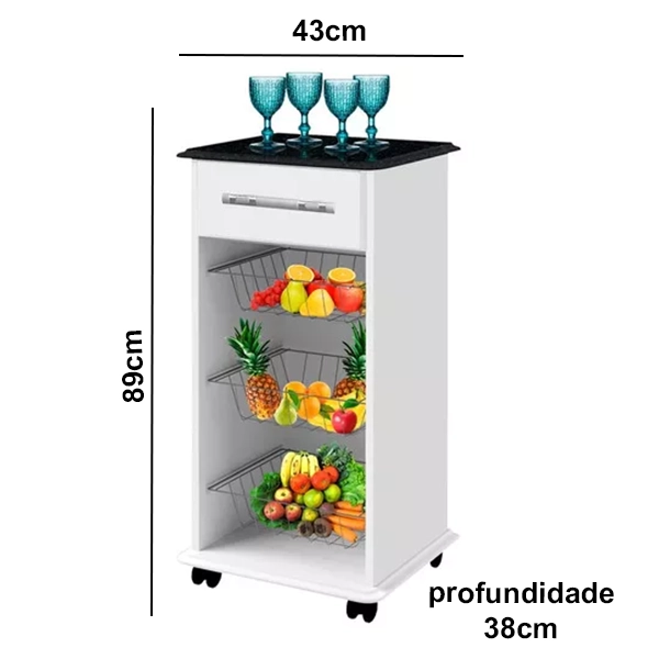 FRUTEIRA PASSE BEM GRECIA PLUS BRANCO MARMORE