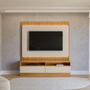 MODULO CENTRAL LINEA BRASIL SÃO PAULO COR TAUARI/ OFF WHITE FOSCO 1,80 MTS