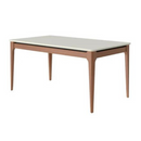 MESA PROVINCIA ADDAR 1,80X0,90 COM VIDRO COR: OFF WHITE FOSCO / NATURAL REF.: PA1030251