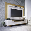 PAINEL IMCAL ARC 1,80M COM KIT LED COR OFF WHITE / NATURE