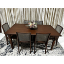 MESA SCAPIN ATLANTA 1,80X1,00 MADEIRA PÉS JEQUITIBA TAMPO LAMINA CINAMOMO COR:CASTANHO REF: 25236