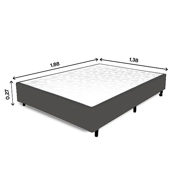 BOX DF BOX LINHO CINZA 51 1,38X1,88X0,27 REF.: 849 - CASAL