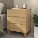 MESA DE CABECEIRA MAMBEL LOGAN 3 GAVETAS OLMO REF.: 1009.9