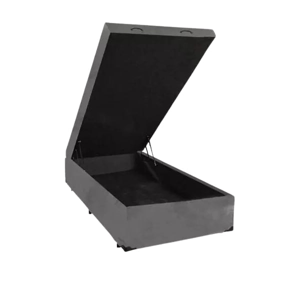 BOX BAU DF BOX LINHO CINZA 0,88X1,88X0,27 (ABERTURA FRONTAL) REF.: 886  - SOLTEIRO