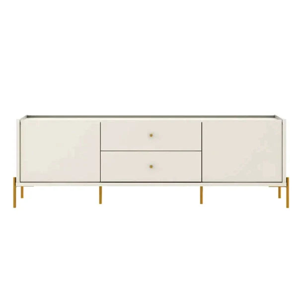 RACK PROVINCIA JASPER 1,80 MTS OFF WHITE / DOURADO
