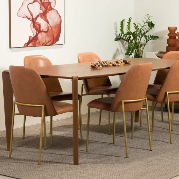 MESA PROVINCIA HARMONY 1,80 SEM VIDRO COR: CANELA / NATURAL