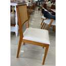 CADEIRA ARTSOLI IRIS COR CASTANHO CLARO COM ENCOSTO DE TELA ASSENTO COR A536 REF.: 2084