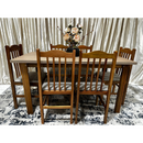 MESA FLAMINGO ALICE 1,52 0,81 NOGUEIRA TAMPO GENGIBRE