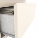 MESA DE CABECEIRA HENN CAMPECHE 2 GAVETAS OFF WHITE REF.: D07-139