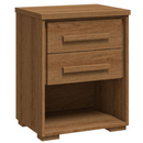 MESA DE CABECEIRA RIMO ANGRA 2 GAVETAS COR JEQUITIBA/JEQUITIBA REF 47810