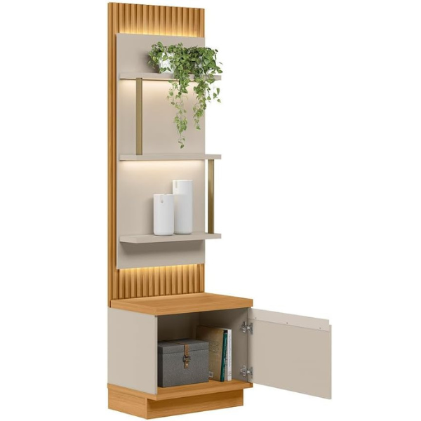 MODULO LATERAL DIREITO / ESQUERDO LINEA BRASIL SÃO PAULO COR TAUARI / OFF WHITE FOSCO 0,58 MTS