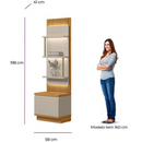 MODULO LATERAL DIREITO / ESQUERDO LINEA BRASIL SÃO PAULO COR TAUARI / OFF WHITE FOSCO 0,58 MTS