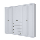 ROUPEIRO HENN AMERICANO 6 PORTAS COR: BRANCO REF.: D205-05 2,305 ALTX2,620LARGX0,54