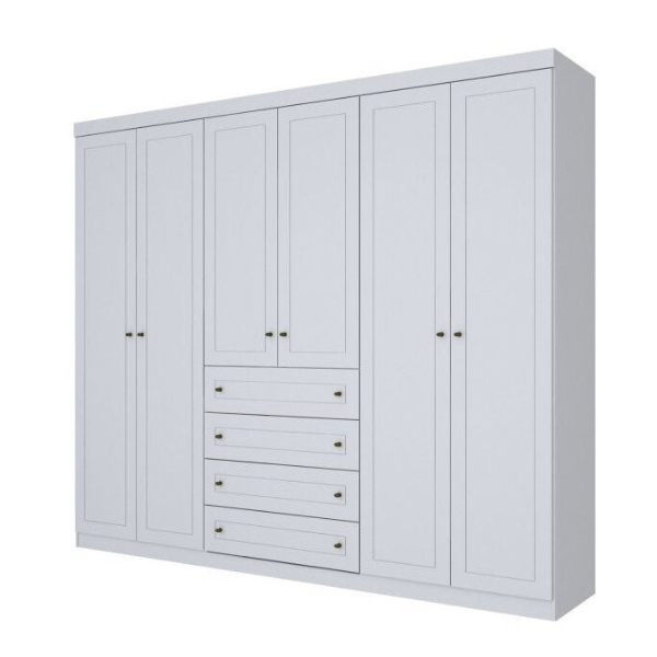 ROUPEIRO HENN AMERICANO 6 PORTAS COR: BRANCO REF.: D205-05 2,305 ALTX2,620LARGX0,54