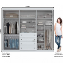 ROUPEIRO HENN AMERICANO 6 PORTAS COR: BRANCO REF.: D205-05 2,305 ALTX2,620LARGX0,54