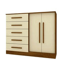 COMODA MOPAR TEXAS COM SAPATEIRA 2 PORTAS + 5 GAVETAS COR: FREIJO/OFFF WHITE