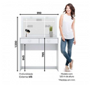 PENTEADEIRA HENN DAILA COR: BRANCO HP REF.: D908-10