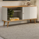 RACK LINEA BRASIL RUBI COR NATURALE / OFF WHITE 1,20 MTS